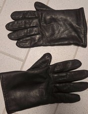 Lederhandschuhe Leder Damen Gr. 8 Handschuhe Winter schwarz Damenhandschuhe 7