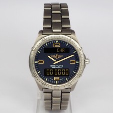 BREITLING Aerospace Herren Fliegeruhr in Titan - Digital & Analog - Ref. F56062