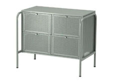 Nikkeby Komode Ikea grün Metall Aufbewahrung 4 Schubladen kleiner Schrank