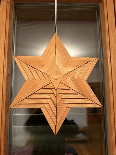 Holzstern stern elektrisch - holzstern,