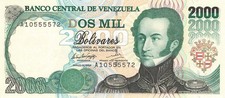 Venezuela 2000 Bolivares 1994 P74a aUNC (Serie A)