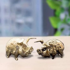 Schweinefigur aus Messing