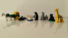 Lego Duplo Zootiere, Bauplatte 38x38 cm und 9,5x19 cm, 71 Bausteine