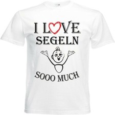 T-Shirt I Love Segeln für