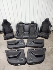 2009-2016 Audi S4 Vorne & Hinter Leder & Alcantara Wildleder Sitze W / Tür