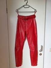 Lederhose Gr. 34, Rot von
