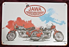 Blechschild alte Jawa 500 OHC