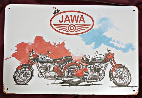 Blechschild alte jawa - jawa, 500