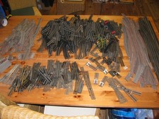 318| großes Paket Gleise Flexgleis, Weichen, Schienen-Material Flm Roco Lima ua