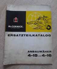IHC Anbaumähwerk 4-15 und 4-16 (323 423 523 624) Ersatzteilliste