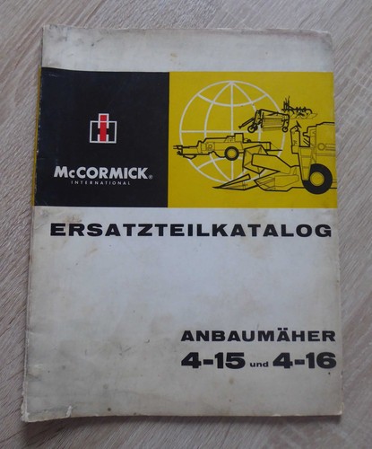 Ihc anbaumähwerk und - ihc, 4-15