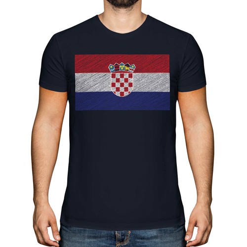 Kroatien kritzelflagge herren - kritzelflagge,