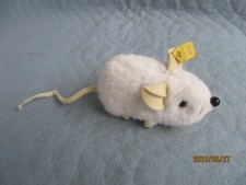 Steiff Maus mit  Knopf und Fähnchen Nr.2170/10 Made in Germany Länge 22,5cm