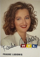Frauke Ludowig signiert TV RTL