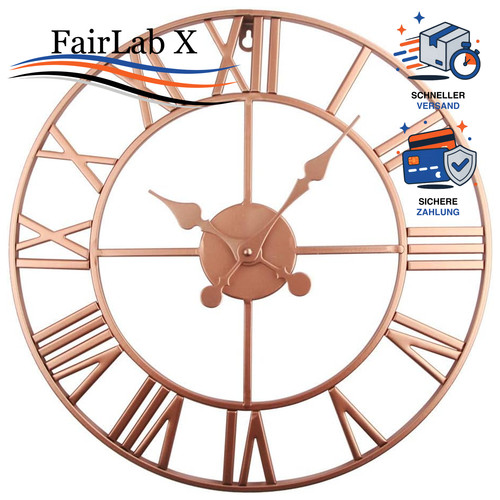 Metall wanduhr vintage lautlos - wanduhr,