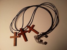 3er Set: Kreuzanhänger aus