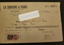 Alte Rechnung Quittung 1937 LA