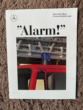 Feuerwehr Poster Werbung Mercedes Benz Fahrzeuge 80er Jahre