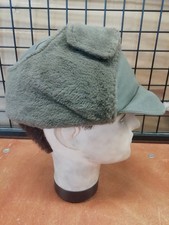 ORIGINAL BW WINTERMÜTZE PELZ OLIV  Gr. 58 - 63 !!!