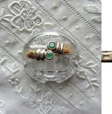 Goldener Ring - Jade - 333er