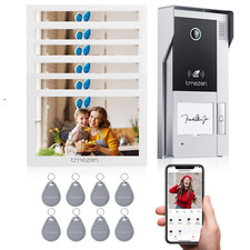 TMEZON WLAN Video Türsprechanlage Sprechanlage mit 7" Monitor Türklingel Kamera