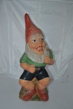 Gartenzwerg alt Angel Angler