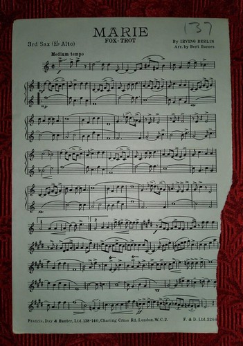 Vintage noten sammlung - vintage,