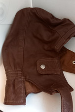 Schöne Lederkappe Herren Fliegerei/Motorsport - guter Zustand