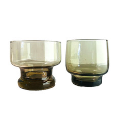 Wasserglas Vase Rauchglas