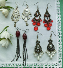 Bastelmaterial alte Ohrringe 4