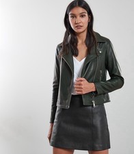 Reiss Gia Bikerjacke olivgrün