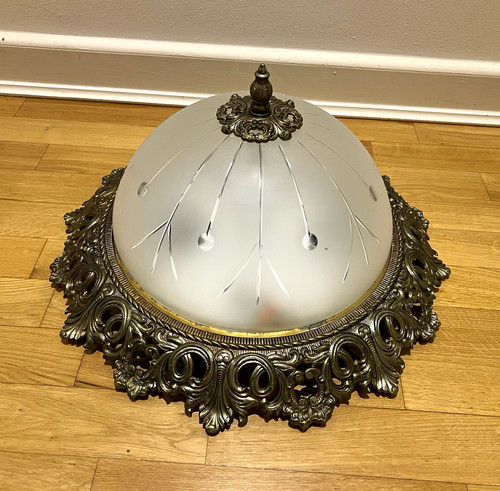 Große alte deckenlampe - alte,