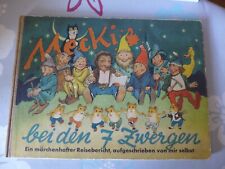 72 Jahre altes Kinderbuch, Mecki bei den 7 Zwergen, 1953 von Eduard Rhein