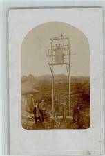 13018016 - Strommast - Stromverleger - Arbeiter Foto AK um 1910 AK Beruf