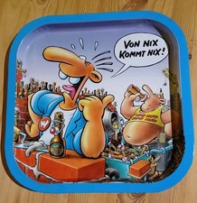 Werner Brösel Beinhart Serviertablett Tablett Metall Von Nix Kommt Nix !