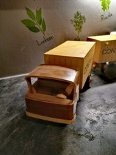 DDR Holzspielzeug  FWF  Friedrich Fröbel Werdau Traktor + Anhänger