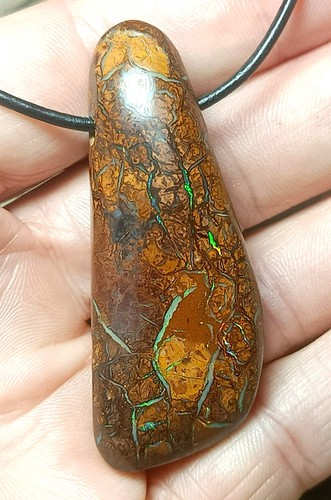 Boulder opal anhänger - boulder,