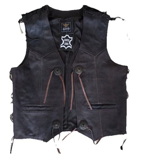 Weste biker country leder - country,