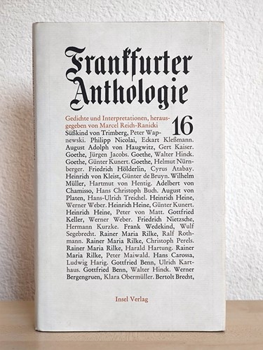 Buch frankfurter anthologie - buch:,