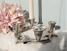 Adventkranz Geweih Silber