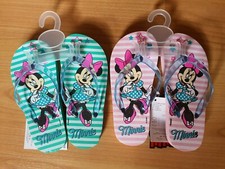 Minnie Mouse Maus Zehentrenner Flip Flop *NEU* 26-33 Kinder Sandalen