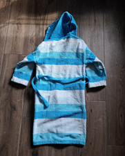 Jako-o Bademantel,Gr. 116/122,blau gestreift,guter Zustand