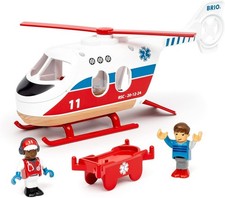 BRIO World 36022 Rettungshubschrauber - Kinder Zug Set Zubehör Japan mit Trac...
