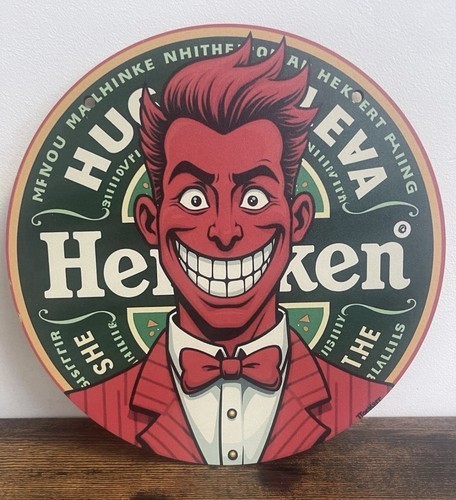 Holzschild heineken pils - heineken,