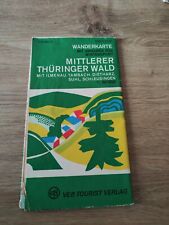 Wanderkarte DDR Mittlerer Thüringer Wald 