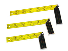 3 tlg Schreinerwinkel Set Winkel Messwinkel Anschlagswinkel 250mm-350mm 90°   -0