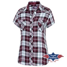 Country Western Bluse "Pasadena" - Stars & Stripes - Kurzarmbluse Westernbluse