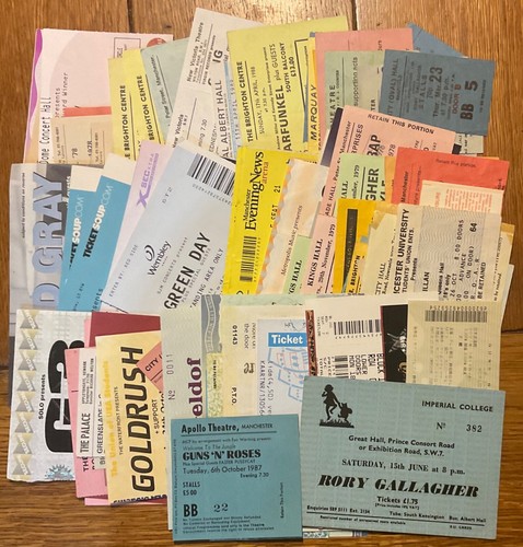 Original concert tickets - original,