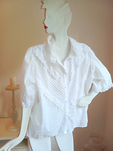 Damen bluse m weiß - gr.,