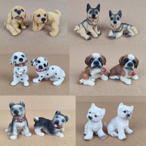 Kleine dekofiguren hunde - 2,